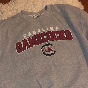 Gray Carolina Gamecocks Swearshirt